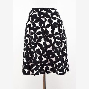 INC International Concepts Women's Size 0 Black White A Line Skirt